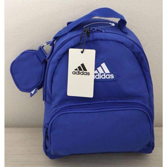 Adidas IU9283 Unisex Semi Lucid Blue Must Have Mini Backpack w/Coin Pouch - Picture 15 of 15